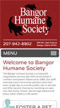 Mobile Screenshot of bangorhumane.org